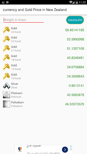 currency & Gold Price in New Zealand Screenshot 3