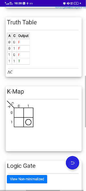 Boolean algebra calculator Screenshot 0