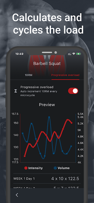 SMART IRON Gym Routine Tracker Screenshot 2