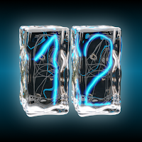 Ice Cube Blue Nixie Clock