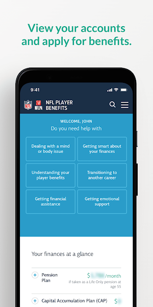 NFL Player Benefits Screenshot 2