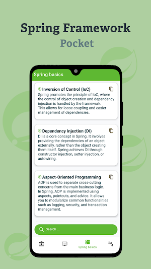 Spring Framework Pocket Screenshot 2