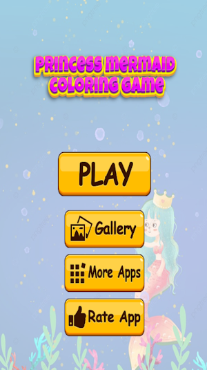 princess mermaid coloring game Screenshot 3