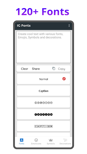 IntsaFonts - Fonts for Instagram Screenshot 1