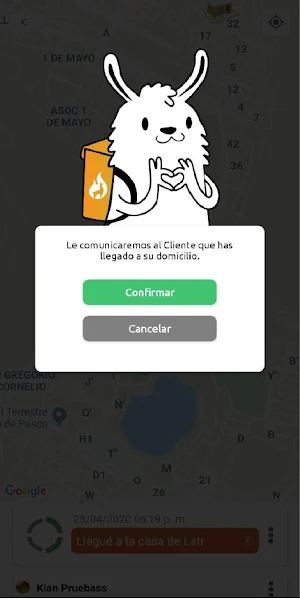 Llamafood Driver Screenshot 2