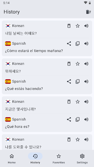 Korean Spanish Translator Screenshot 1