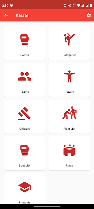 Gala Organiser Screenshot 1