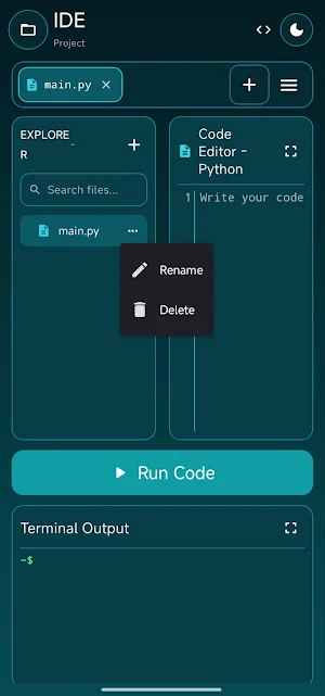 PocketCoded Py Screenshot 3