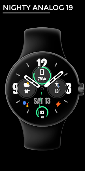 Nighty Analog 19 - watch face Screenshot 0