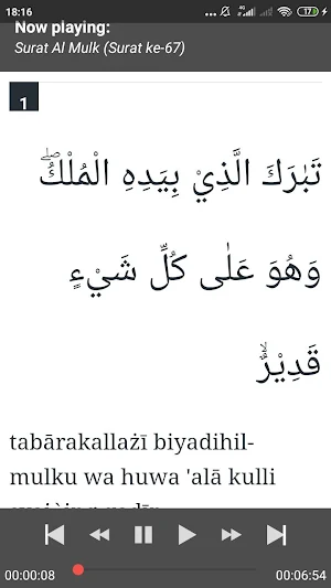 Al-Qur'an Juz 29 MP3 Offline + Terjemahan Screenshot 2