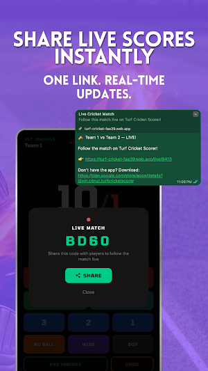 Turf Cricket Scorer Screenshot 2