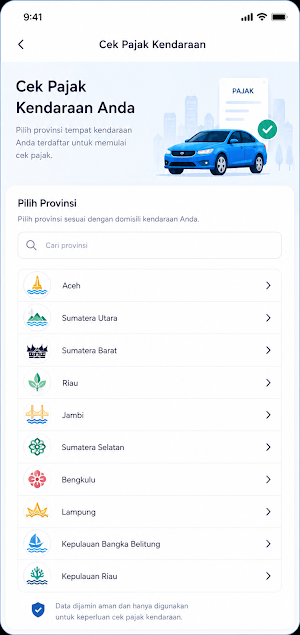 Cek Pajak & Samsat Online Screenshot 1