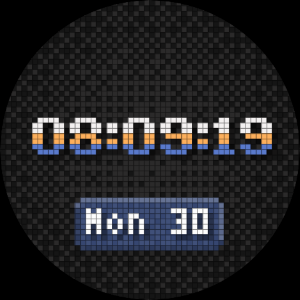 Simple 8bit Digital Watchface Screenshot 0