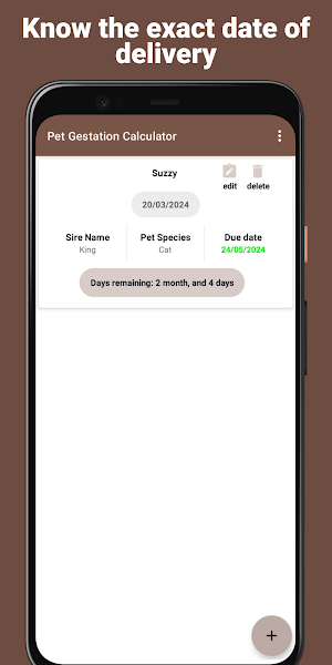 Cat & Dog Pregnancy Calculator Screenshot 0