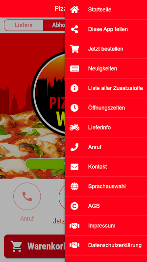 Pizzeria Wien Screenshot 2