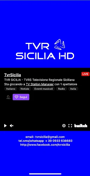 TVR SICILIA LIVE Screenshot 3