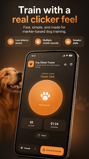 Dog Clicker Trainer & Whistle Screenshot 1