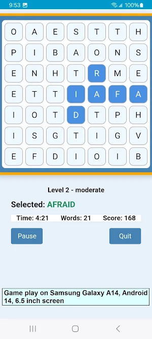 Word Construct Solitaire Screenshot 3