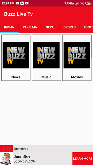 Buzz Live Tv Screenshot 1