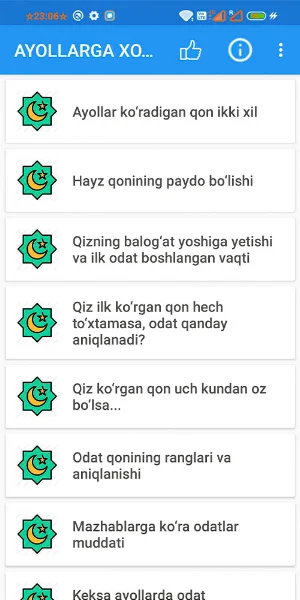 Ayollarga xos masalalar Screenshot 3
