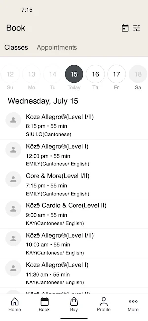Koze Pilates Screenshot 1