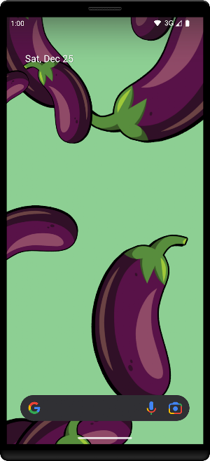 Eggplant Live Wallpaper Screenshot 1