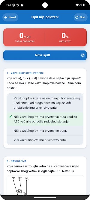 Kviz za ispit PPL(H) - Srpski Screenshot 3