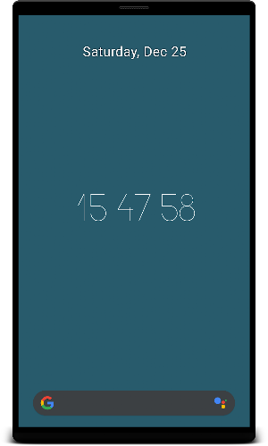 Hex Clock Live Wallpaper Screenshot 0