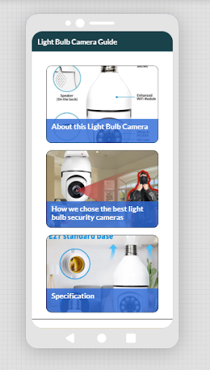 light bulb camera advices Screenshot 0