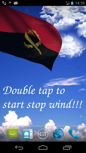Angola Flag Live Wallpaper Screenshot 0