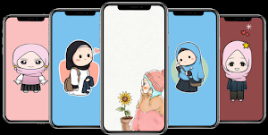 Wallpapers For Hijab Cartoon Screenshot 0