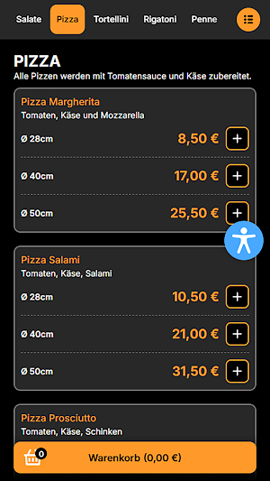 Pizzeria Calabrisella Screenshot 2