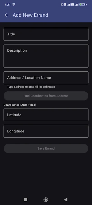 Errand Route Planner Screenshot 1