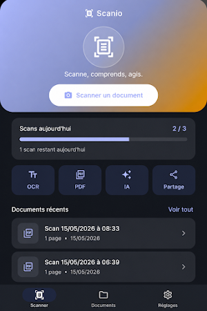 Scanio: Scan PDF, OCR & IA Screenshot 2
