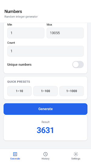 Win Nmbr Screenshot 1