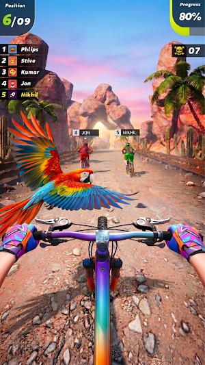 Downhill Race Extreme BMX Rush Screenshot 3