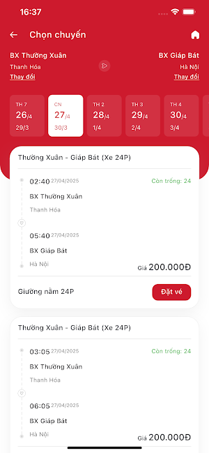 XE HIỀN LAN Screenshot 1