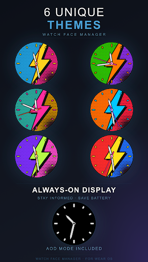 Comic Bolt Watch Face Screenshot 1