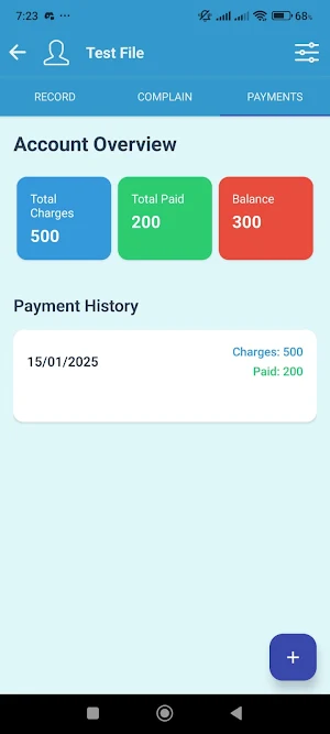 Findclinica Medical Record Screenshot 2