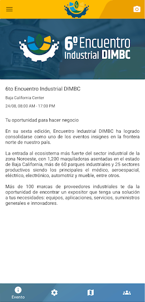 Encuentro Industrial DIMBC Screenshot 2