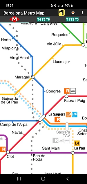 Barcelona Metro Map Screenshot 1