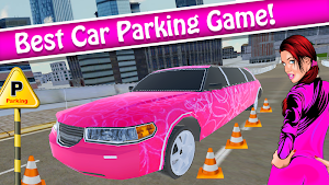 Pink Lady Limo Driver 2021 : Limousine Taxi Game Screenshot 0