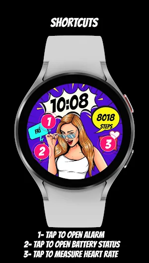 Pars Sweet Lady Watch Face Screenshot 3