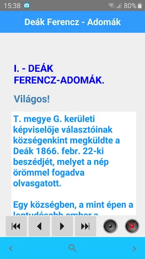 Deák Ferencz - Adomák Screenshot 2