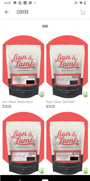 Lion and Lamb Coffee Screenshot 2