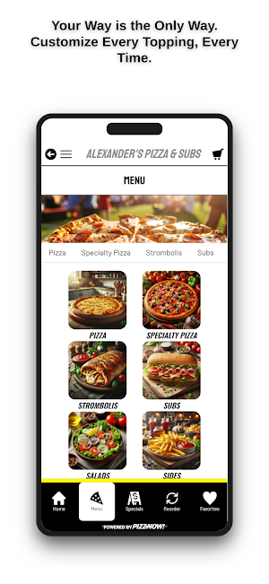Alexander's Pizza and Subs Screenshot 1
