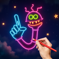 Magic Spin Draw: Glow Doodle