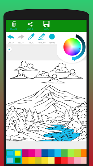 Nature Landscape Coloring Book Screenshot 2