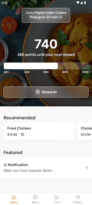 Curry Nights Indian Cuisine Screenshot 0