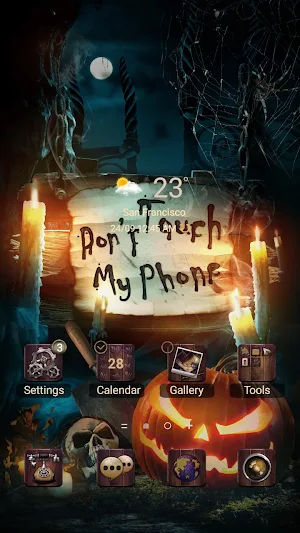 Do Not Touch Pumpkin-Wallpaper Screenshot 0